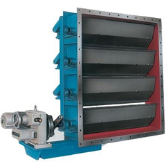 電動矩形百葉式調節(jié)蝶閥